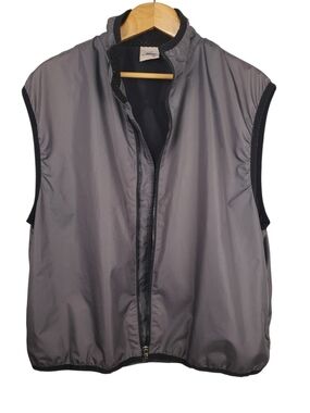 Vintage BIKE Brand Full-Zip Cycling Vest Gray/Black Men's Size Large. #342